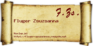 Fluger Zsuzsanna névjegykártya