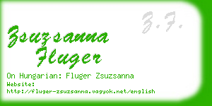 zsuzsanna fluger business card